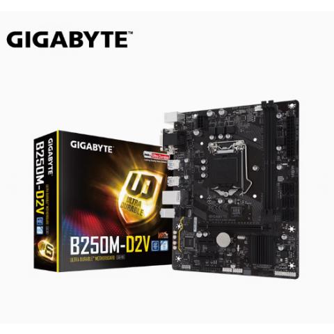 技嘉游戏整机 B250 HD3/B250M-D2V/D3V/D3H/DS3H 台式机电脑主板 可开发票