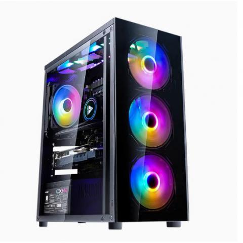 10100F升12100F/1030/RX550/1650/6500XT高端直播台式设计师主机全套游戏办公电脑DIY组装机整机